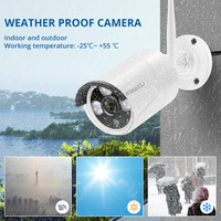 MISECU 8CH NVR 3MP CCTV bezprzewodowy System nagrywania dźwięku na zewnątrz wodoodporny P2P bezpieczeństwa Wifi Ai zestaw kamerowy wideo zestaw do nadzorowania 5